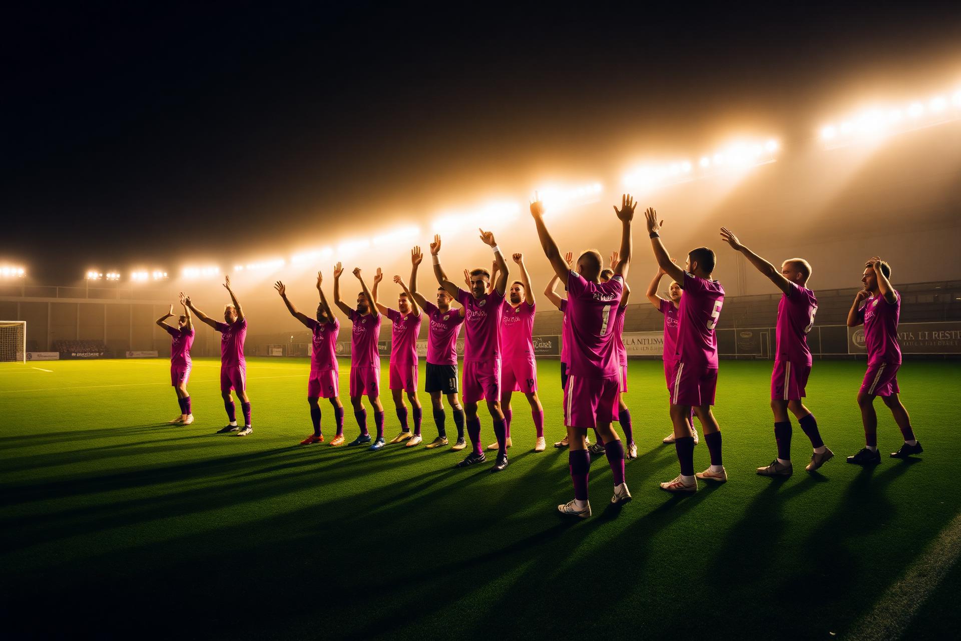 Love of Lacey FC team celebrating